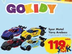 GOKİDY OYUNCAK SPOR METAL YARIŞ ARABASI
